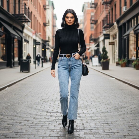 KHAITE Vivian Bryce Wash Wide-Leg Jeans sz 29 - Picture 8 of 8